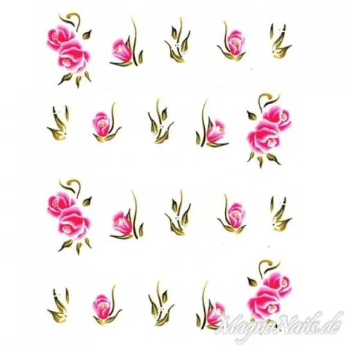 2D Nail Art One Stoke Sticker