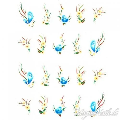 2D Nail Art One Stoke Sticker