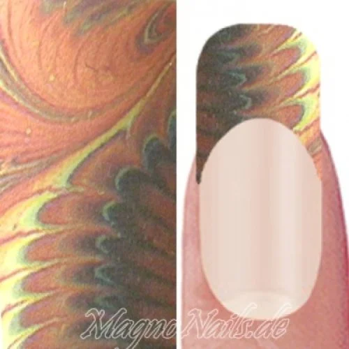 Nail Art Transfer Folie 1,5m - Nail Foil - Red Peacock 