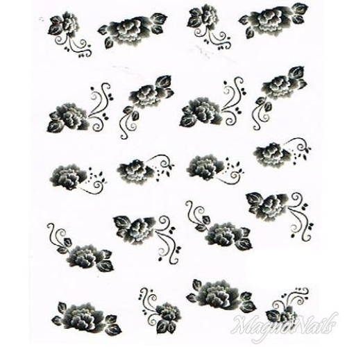 2D Nail Art One Stoke Sticker