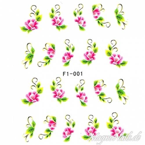 2D Nail Art One Stoke Sticker