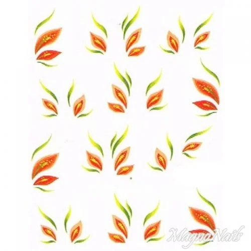 2D Nail Art One Stoke Sticker