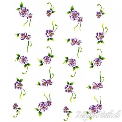 2D Nail Art One Stoke Sticker