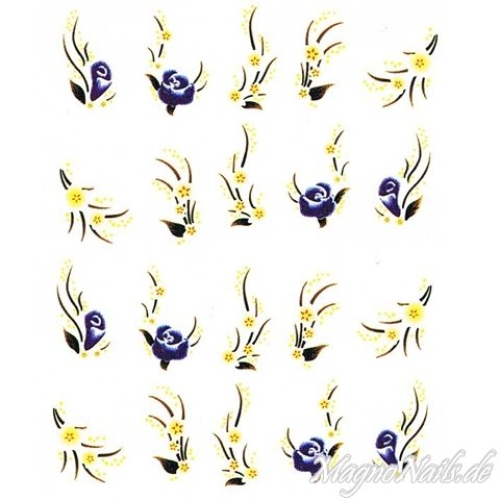 2D Nail Art One Stoke Sticker