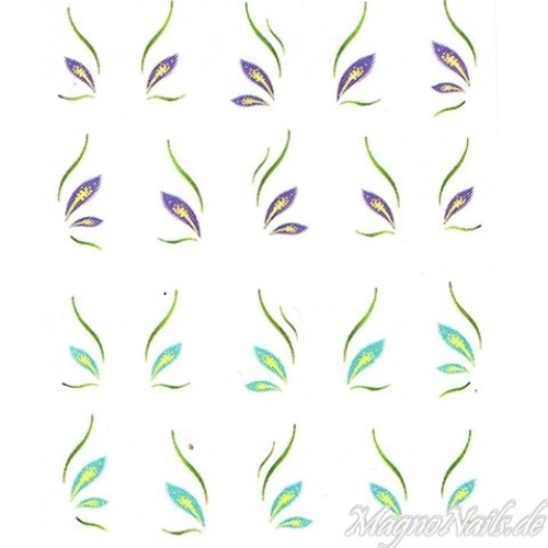 2D Nail Art One Stoke Sticker