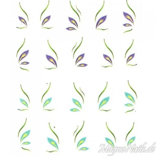 2D Nail Art One Stoke Sticker