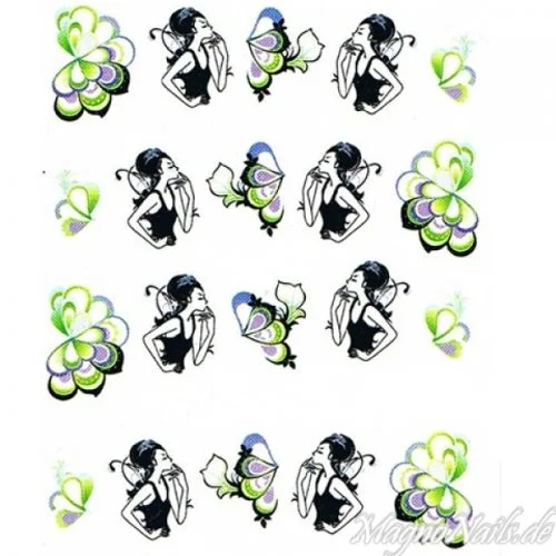 2D Nail Art One Stoke Sticker