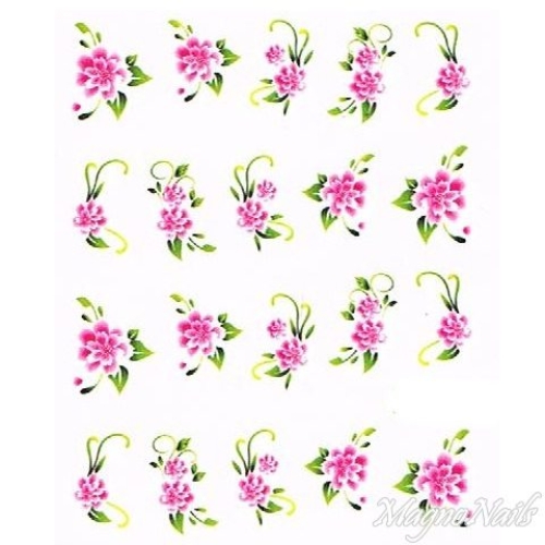 2D Nail Art One Stoke Sticker