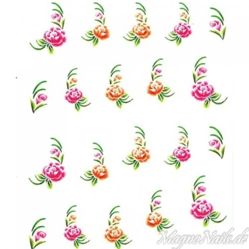 2D Nail Art One Stoke Sticker