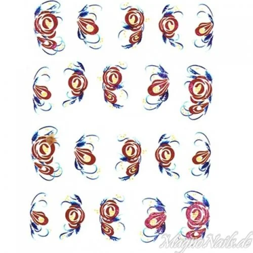 2D Nail Art One Stoke Sticker