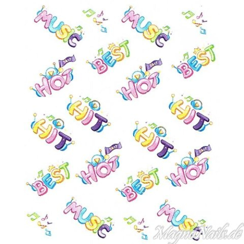 2D Nail Art One Stoke Sticker