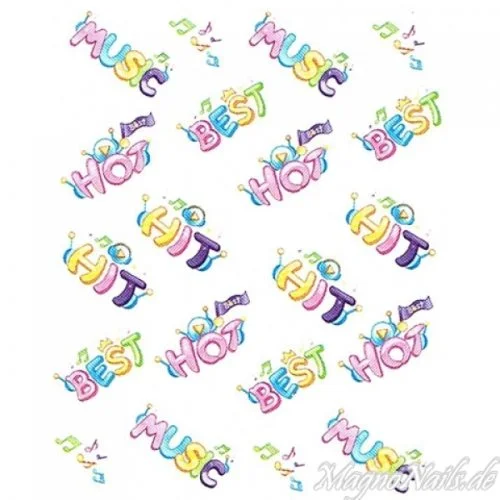 2D Nail Art One Stoke Sticker