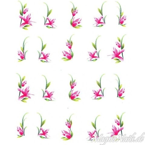 2D Nail Art One Stoke Sticker