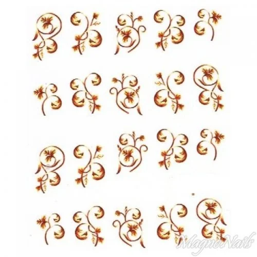 2D Nail Art One Stoke Sticker