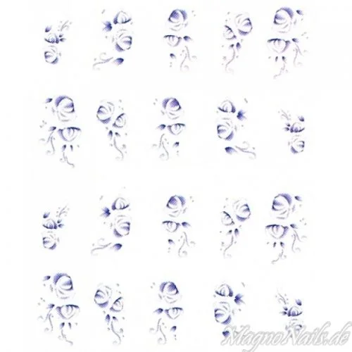 2D Nail Art One Stoke Sticker