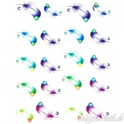 2D Nail Art One Stoke Sticker