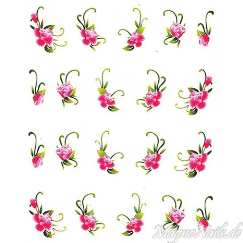 2D Nail Art One Stoke Sticker