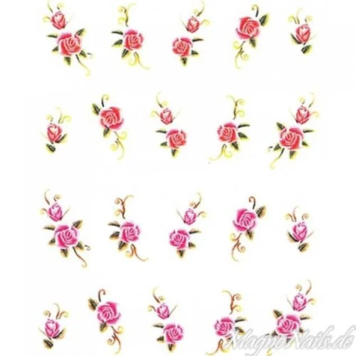 2D Nail Art One Stoke Sticker