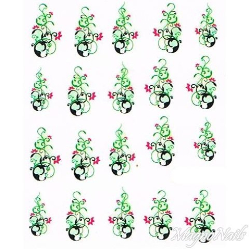 2D Nail Art One Stoke Sticker