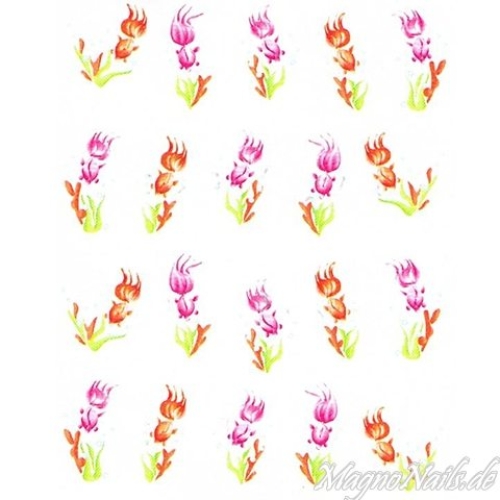 2D Nail Art One Stoke Sticker