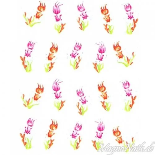 2D Nail Art One Stoke Sticker