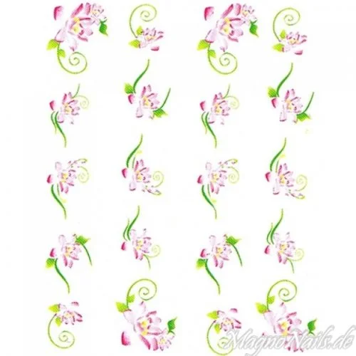 2D Nail Art One Stoke Sticker