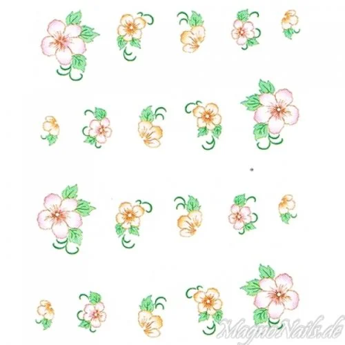 2D Nail Art One Stoke Sticker