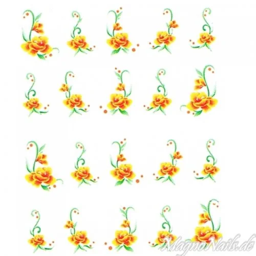 2D Nail Art One Stoke Sticker