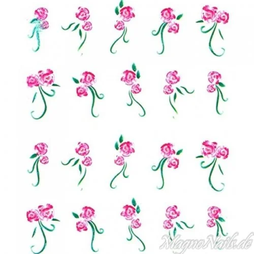 2D Nail Art One Stoke Sticker