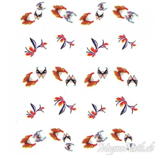 2D Nail Art One Stoke Sticker