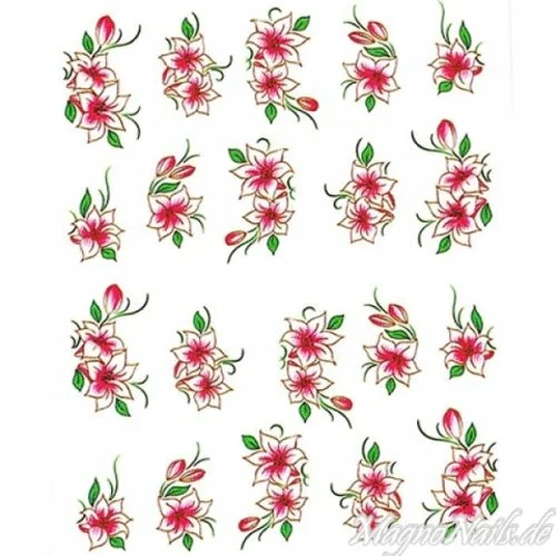 2D Nail Art One Stoke Sticker