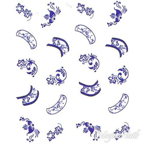 2D Nail Art One Stoke Sticker