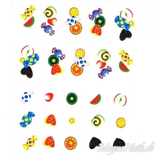 2D Nail Art One Stoke Sticker