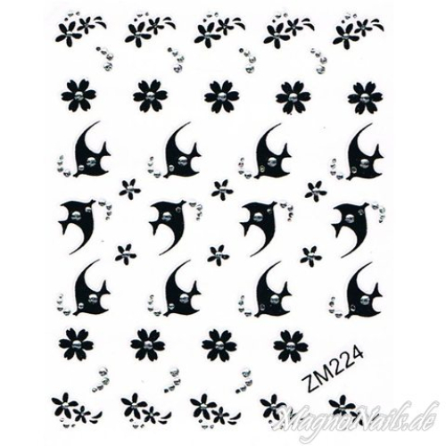 Nagelaufkleber Aufkleber Nageldesign Nägel selbstklebend Nail art Sticker Fische
