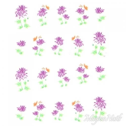 2D Nail Art One Stoke Sticker