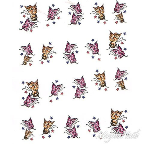 2D Nail Art One Stoke Sticker