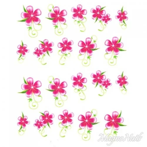 2D Nail Art One Stoke Sticker