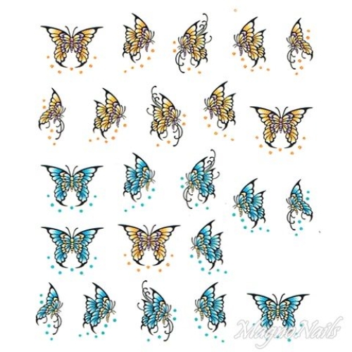 2D Nail Art One Stoke Sticker