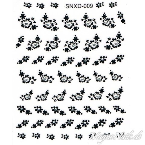 Nail Art 2D Sticker Nagelaufkleber Aufkleber Nageldesign Nägel selbstklebend Strasssteine