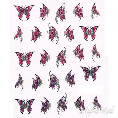 2D Nail Art One Stoke Sticker