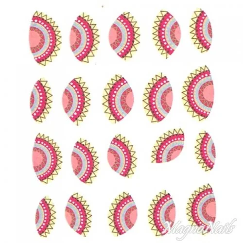 2D Nail Art One Stoke Sticker