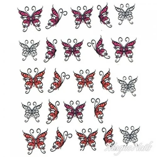 2D Nail Art One Stoke Sticker