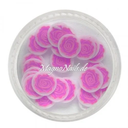 Einlegemotive - Fimo Shapes - Rosen pink Nail Art Nails Nagel Nögel Nailart