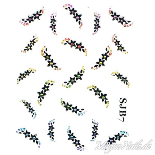 Nail Art 2D Sticker Nagelaufkleber Aufkleber Nageldesign Nägel selbstklebend strass