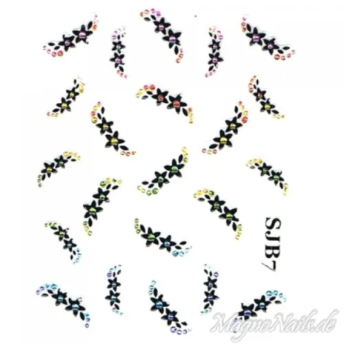 Nail Art 2D Sticker Nagelaufkleber Aufkleber Nageldesign Nägel selbstklebend strass