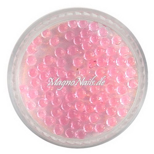 Nail Art Einlegemotive - Halbperlen neonrosa Nägel Nails Nailart Nageldesign Nagel Glitzer