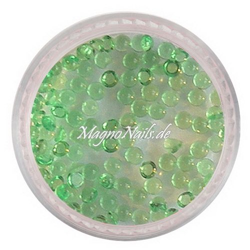 Nail Art Einlegemotive - Halbperlen grün Nägel Nails Nailart Nageldesign Nagel Glitzer