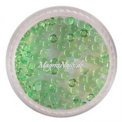 Nail Art Einlegemotive - Halbperlen grün Nägel Nails Nailart Nageldesign Nagel Glitzer