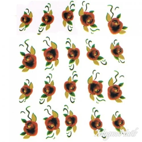 2D Nail Art One Stoke Sticker