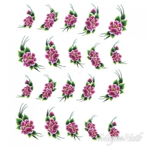 2D Nail Art One Stoke Sticker